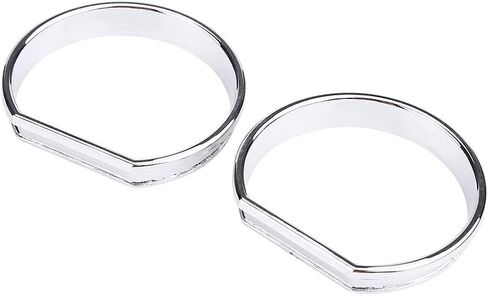 Car Dashboard Gauge Decoration Frame Chrome Plated Speedometer Dial Rings Trim 4pcs Set for E46 Interior Upgrade Automotive Accessories in Saudi Arabia