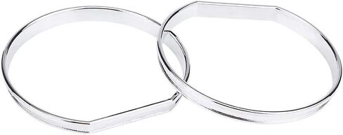 Car Dashboard Gauge Decoration Frame Chrome Plated Speedometer Dial Rings Trim 4pcs Set for E46 Interior Upgrade Automotive Accessories in Saudi Arabia