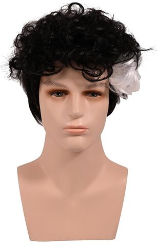 Long Straight Blonde Wig Bald Cap Man Balding Cap Wigs Heat Resistant Synthetic Hair Horror Halloween Cosplay Anime Costume Party Wig in Kuwait