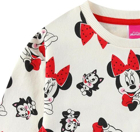 Disney Minnie Mouse Girls Fleece Sweatshirt and Skort Skirt 2 Piece Set for Toddler and Big Kids in Saudi Arabia