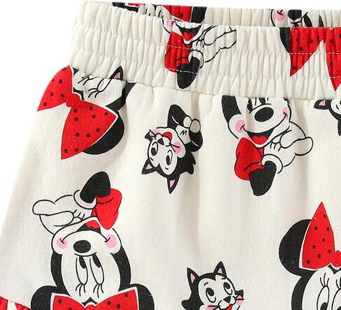 Disney Minnie Mouse Girls Fleece Sweatshirt and Skort Skirt 2 Piece Set for Toddler and Big Kids in Saudi Arabia