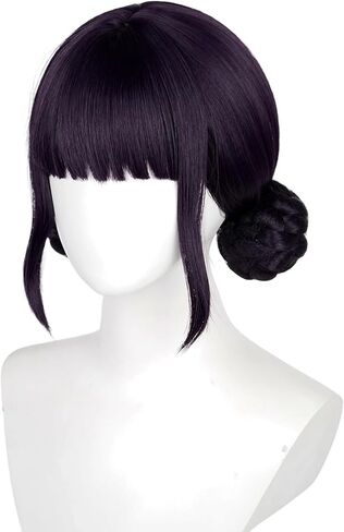 Aicos Light Purple Cosplay Wig for Men Short Fluffy Anime Wig with Bangs for Halloween Costume in Saudi Arabia