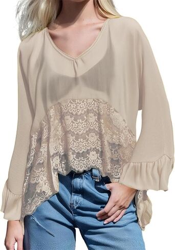 Women Sheer Poncho Top Long Sleeve Solid Color Chiffon Flowy Going Out Cover Up in Saudi Arabia