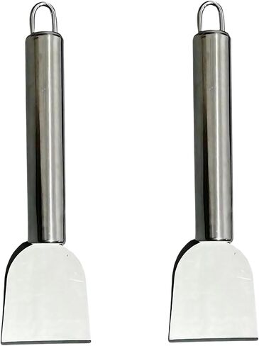 Stainless Steel Kitchen Ice Scraper, 2 Pack Multipurpose Freezer Defrosting Shovel, Portable Cleaning Spatula for Kitchen, Ice Removal in Saudi Arabia