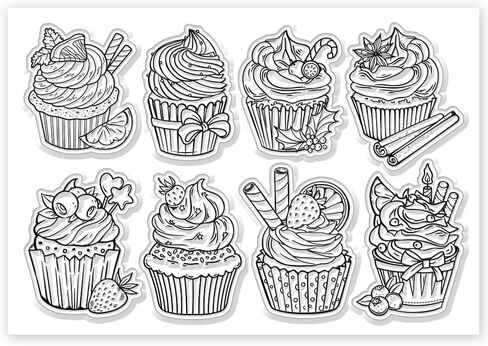 GLOBLELAND Drinks Clear Stamps Layered Drinks Silicone Transparent Seal Stamps Cocktail Juice Rubber Stamps for DIY Card Making Scrapbooking Photo Album Decorations in Saudi Arabia