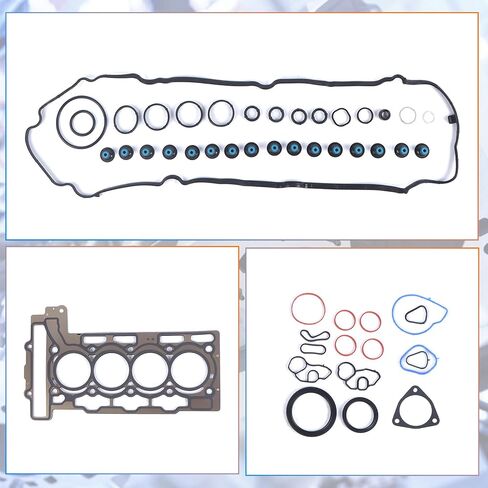 N12 N16 Engine Cylinder Head Gasket Kit Fits for Mini R55 R56 Cooper 07-13/ Cooper Countryman 11-16/ Cooper Paceman 13-16 1.6L DOHC N12 N16 Engine OE 11127560272 11127567877 11127570859 in Saudi Arabia