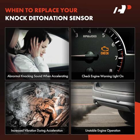 A-Premium Ignition Knock Detonation Sensor متوافق مع Honda Civic 1999-2000 ، Civic Del Sol 1994-1997 ، Prelude 1992-1996 & Acura Integra 1992-2001 ، Vigor 1992-1994 ، استبدل# 30530pv1a01 ، 30530pv7a in Saudi Arabia