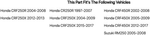 TUSK FORK BUTHING KIT COMPATION TING مع Honda CR250R 1997-2007/CRF450R 2002-2008 in Saudi Arabia