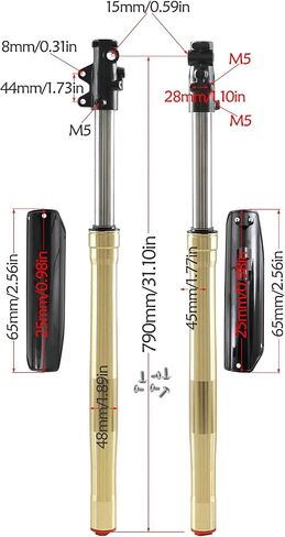 45/48mm 790mm Front Hydraulic Forks Suspension Shocks Absorber for Motocross Dirt Pit Bike 110cc 125cc 150cc in Saudi Arabia
