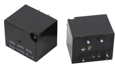 1PC التتابع الكهرومغناطيسي السيارات 40A 6/7-PIN مفتوح عادة SLB-05V 12V 24V 36V 48VDC حماية إيبوكسي عالية الطاقة (1-PCS-12V-6-PIN) in Kuwait