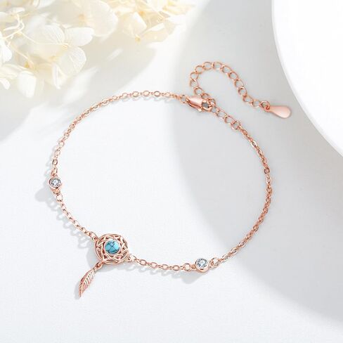 Infinity Bracelets for Women 925 Sterling Silver Infinity Love Heart Charm Anklet Bracelet Rose Gold Butterfly Infinity Bracelets Adjustable Bracelet Jewelry Gifts in Saudi Arabia