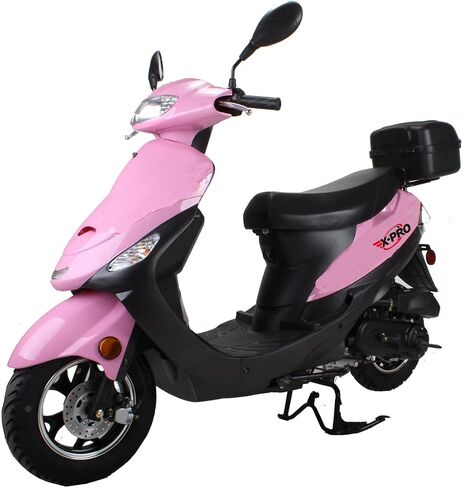 X-Pro 50cc للبالغين الدراجات النارية الدراجات النارية 50 سم مكعب مع عجلات الألومنيوم 10 بوصة ، بداية الكهرباء/ركلة! (حزمة حمراء ، مصنع) in Kuwait