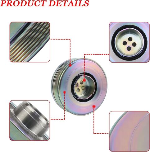 11238638446 Engine Crankshaft Pulley Vibration Damper for BMW 320i 330i X3 520i 530i X4 318i 120i 220i 230i 420i 430i 630i 730i 125i 218i 320e 330e 520e 530e 740e Z4 2015-2022 in Saudi Arabia