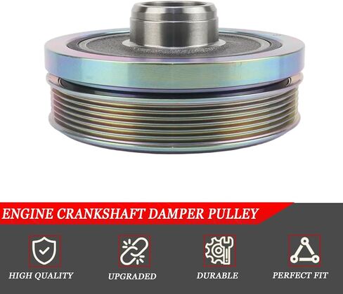 11238638446 Engine Crankshaft Pulley Vibration Damper for BMW 320i 330i X3 520i 530i X4 318i 120i 220i 230i 420i 430i 630i 730i 125i 218i 320e 330e 520e 530e 740e Z4 2015-2022 in Saudi Arabia