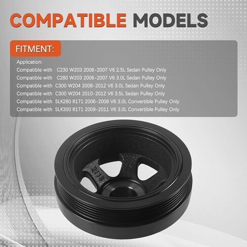 موازنة التوافقي/بكرة العمود المرفقي 2720300903 للبنز C230 C250 C280 C300 M272 C350 SLK280 SLK300 SLK350 2006-2016 in Saudi Arabia