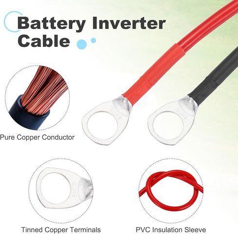 Meccanixity 2pcs 8awg Gauge Battery Cable Cable Lener in Kuwait