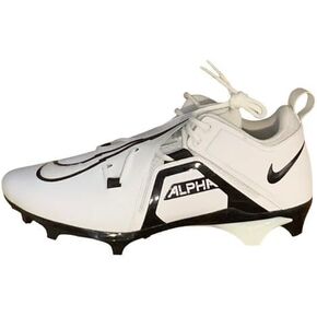 Nike Alpha Menace Pro 3 Low W (Wide) Men's Football Cleats White Black FJ6843-100 Size 14.5 W (Wide) in Kuwait