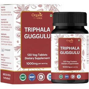Triphala Guggulu 120 أقراص - يدعم صحة الأمعاء والدعم الجهاز الهضمي* - صياغة الايورفيدا - معتمدة ونباتية (1) in Kuwait