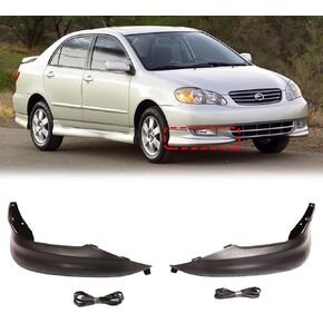 Pensun Front Pumper Spirt Lips Spoiler Spoiler Lips Lips for 2003 2004 Toyota Corolla in Kuwait