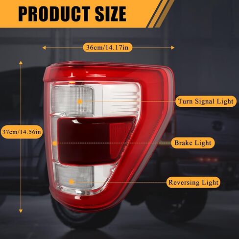 Rear Tail Lights Assembly Compatible with 2021 2022 2023 Ford F150 F-150 LED Rear light Brake Lamp Left Driver Side Taillights with Bulb in Kuwait