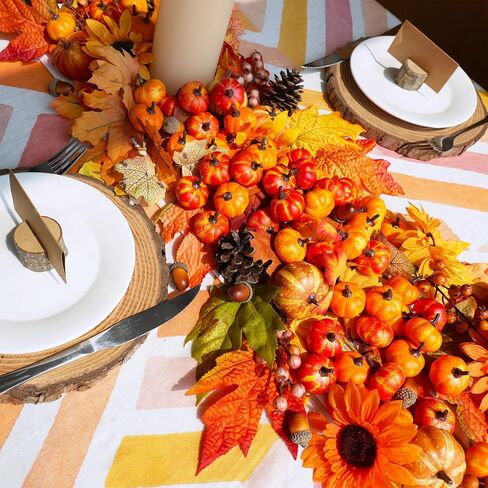 Winlyn 64 PCS Mini Fall Harvest Harvest Pumpkins Orange Faux Foam Foam Pumpkins 1.4 " in Saudi Arabia