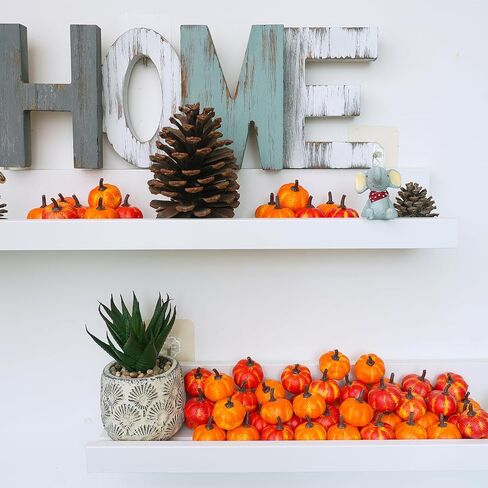 Winlyn 64 PCS Mini Fall Harvest Harvest Pumpkins Orange Faux Foam Foam Pumpkins 1.4 " in Saudi Arabia