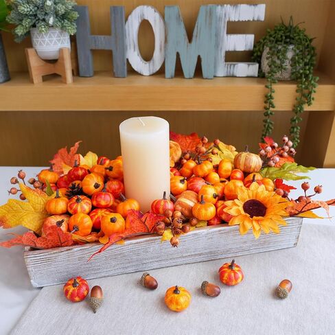 Winlyn 64 PCS Mini Fall Harvest Harvest Pumpkins Orange Faux Foam Foam Pumpkins 1.4 " in Saudi Arabia