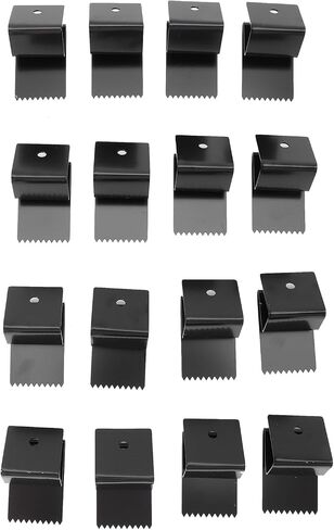 16PCS Hurricane Window Clips Fit 1/2 Inch Thick Plywood, Stainless Steel Hurricane Board Up Clip Shutter Hardware for Window Guard (Original Color) in Saudi Arabia