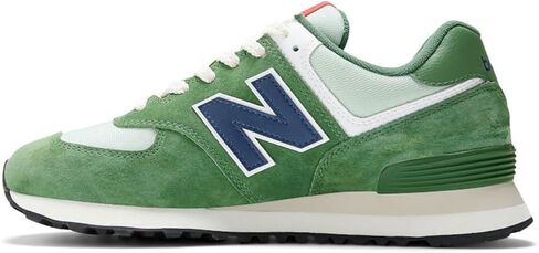 حذاء رياضي رجالي من New Balance 574-V2 برباط، أخضر/أزرق، 9 D in Saudi Arabia
