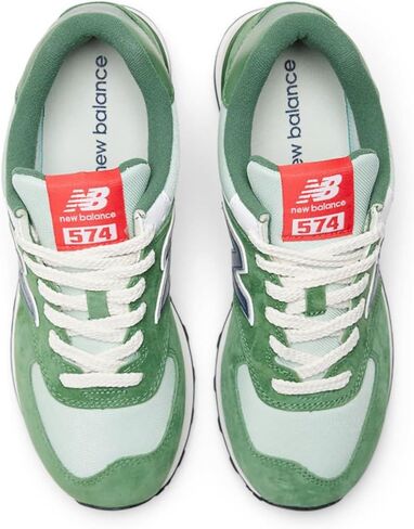 حذاء رياضي رجالي من New Balance 574-V2 برباط، أخضر/أزرق، 9 D in Saudi Arabia