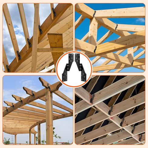 20 pcs Hurricane Ties for Rafters,Galvanized Hurricane Straps,18-Gauge Rafter Tie Brackets Connectors,Hurricane Clips for Roofing Trusses Wood Timber,Seismic Joist Hangers,Roof Brackets in Saudi Arabia
