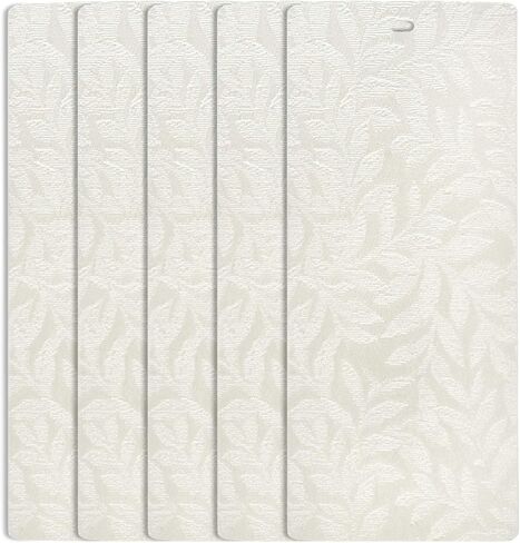 DALIX Rainforest Off White Vertical Blind Texture Sliding Door 82.5 Qty 5 Pack in Saudi Arabia