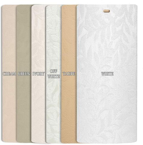 DALIX Rainforest Off White Vertical Blind Texture Sliding Door 82.5 Qty 5 Pack in Saudi Arabia