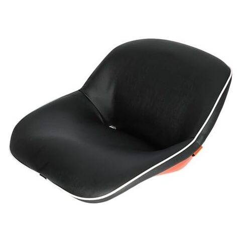 Seat Vinyl Black with Orange fits Kubota B1550 B1700 B2100 B2400 B2710 B7300 B7500 L245 L2050 L2250 L2350 L2550 L2650 L2850 L2900 L3300 L3410 L3600 L3650 L3710 L4200 L4610 L3000 L3000 34200-18400 in Kuwait