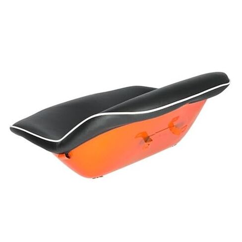 Seat Vinyl Black with Orange fits Kubota B1550 B1700 B2100 B2400 B2710 B7300 B7500 L245 L2050 L2250 L2350 L2550 L2650 L2850 L2900 L3300 L3410 L3600 L3650 L3710 L4200 L4610 L3000 L3000 34200-18400 in Kuwait