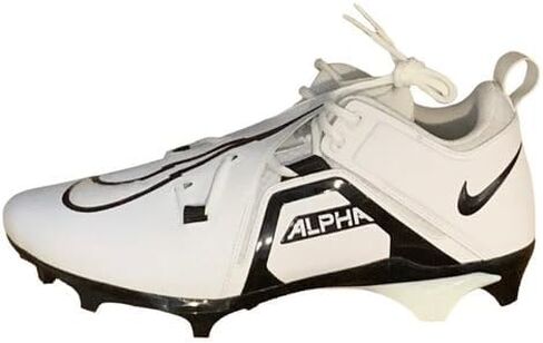 Nike Alpha Menace Pro 3 Low W (Wide) Men's Football Cleats White Black FJ6843-100 Size 14.5 W (Wide) in Saudi Arabia