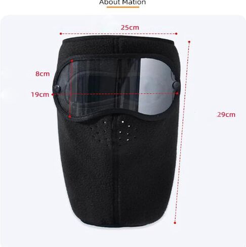 قناع دافئ للجنسين في فصل الشتاء مع أذن Cove Full Face Resields Confervice Maxks Riding Ridproof Balaclava Ski Mask in Kuwait