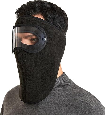 قناع دافئ للجنسين في فصل الشتاء مع أذن Cove Full Face Resields Confervice Maxks Riding Ridproof Balaclava Ski Mask in Kuwait