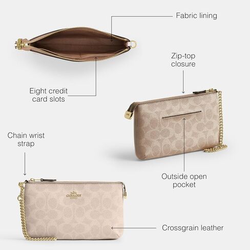 Coach Large Wristlet W Chain, IM/Sand/Chalk in Saudi Arabia