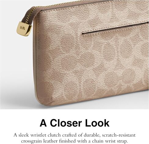 Coach Large Wristlet W Chain, IM/Sand/Chalk in Saudi Arabia