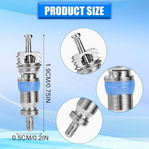 60pcs Ac Valve Cores for R32/R410A/R22, Alloy Premium High Pressure Air Conditioner Hvac Valve Cores Replacement Parts for Refrigeration Systems in Saudi Arabia