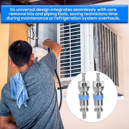 60pcs Ac Valve Cores for R32/R410A/R22, Alloy Premium High Pressure Air Conditioner Hvac Valve Cores Replacement Parts for Refrigeration Systems in Saudi Arabia