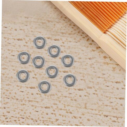 Amosfun 10pcs Silver Rivet Spacers for Folding Hand Fan Repair Fasteners Washers for Easy Installation Inner for Modifications in Saudi Arabia