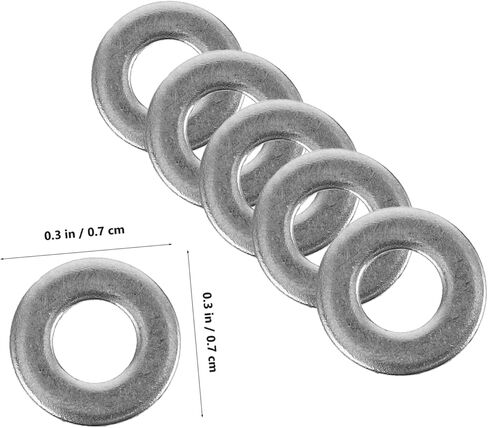 Amosfun 10pcs Silver Rivet Spacers for Folding Hand Fan Repair Fasteners Washers for Easy Installation Inner for Modifications in Saudi Arabia