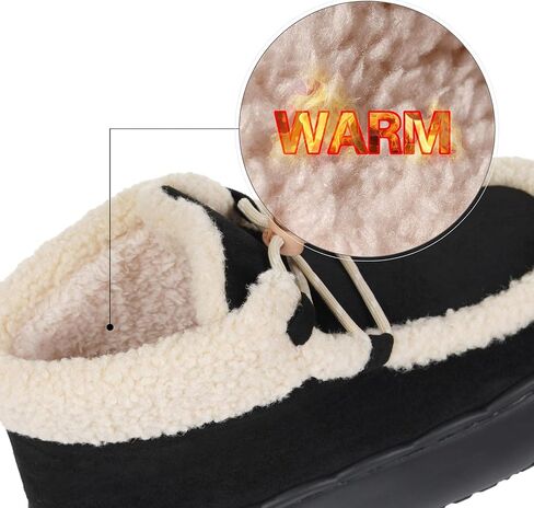 Harssidanzar Womens Winter Boots Warm Faux Fur EVA Sole Anti-Slip Outdoor Walking Boots Lace Up CL202US in Saudi Arabia