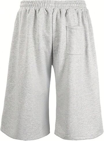 Verdusa Men's Wide Leg Baggy Shorts Athletic Workout Bermuda Shorts with Pockets in Saudi Arabia