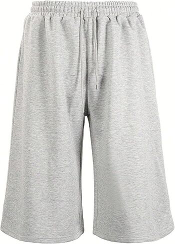 Verdusa Men's Wide Leg Baggy Shorts Athletic Workout Bermuda Shorts with Pockets in Saudi Arabia