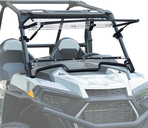 Starknightmt RZR XP 1000 Flip Up Windshield متوافق مع 2019-2023 Polaris RZR XP/4 1000 توربو مقاوم للخدش الأمامية الشاقة الكاملة الكاملة 2-في 1 PC HARD CLEAR WINDAN in Saudi Arabia