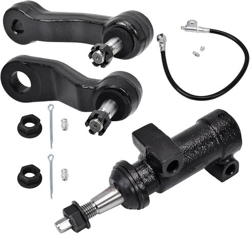 Hex Autoparts Front Steering Idler Pitman Arm Bracket Assembly Prackebly for Chevy Avalanche Silverado 1500 2500 GMC Sierra Yukon XL 2500 3 Grooves Pitman Idler Arm K6447 K6335 K6659/K6723 in Saudi Arabia