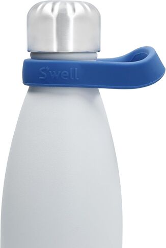 مقبض سفر S'well، أونيكس - إكسسوار أثناء التنقل لزجاجة S'well الخاصة بك - تصميم مبتكر وقبضة مرنة مصنوعة من السيليكون الناعم الخالي من مادة BPA in Kuwait